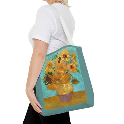 Vase with Twelve Sunflowers by Vincent Van Gogh Tote Bag (AOP)