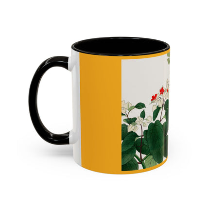 Clerodendrum & Rudbeckia Flower by Tanigami Kônan Colorful Mugs (11oz, 15oz)