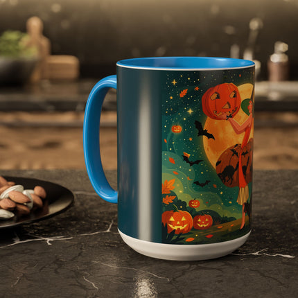 🦇🎃 The Witch Of Batwing Pumpkin Hollow Colorful Mug – Moonlit Halloween Charm