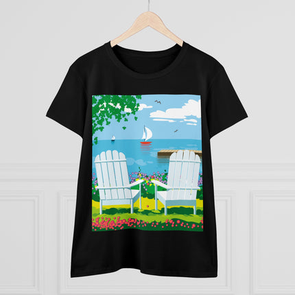 Tranquil Retreat Women's Midweight Cotton Tee