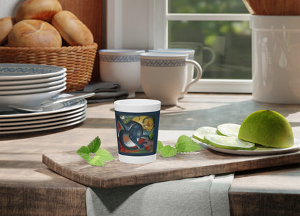 Two Cats, Blue and Yellow by Franz Marc Ceramic Shot Glass