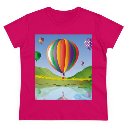 Colorful Heights Women's Midweight Cotton Tee