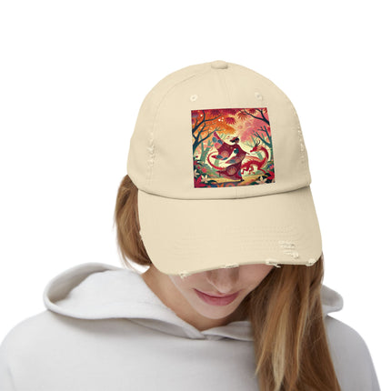 The Dragon Fairy’s Dance Unisex Distressed Cap