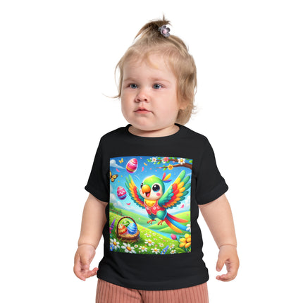Easter Parrot Baby Short Sleeve T-Shirt