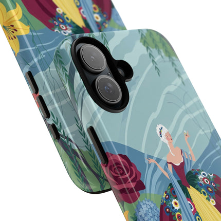 🌹🌿 The Willow Garden Promenade Phone Case – Art Deco Floral Elegance