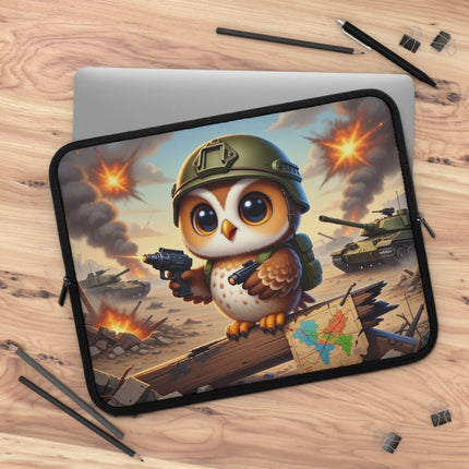 The Owl on the Front Lines Laptop Sleeve – Courage, Wisdom & Quiet Strength