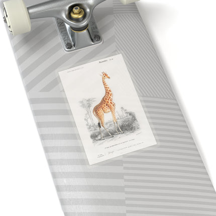 Giraffe by Charles Dessalines D' Orbigny Kiss-Cut Stickers (4 Sizes)
