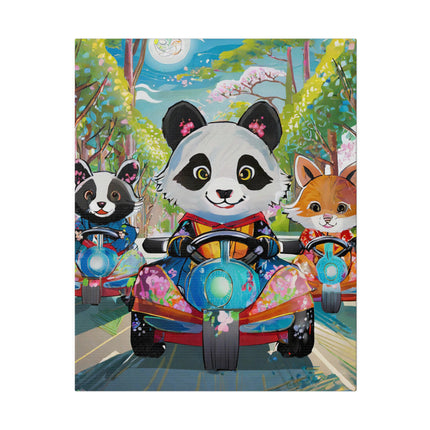 Bumper Car Bonanza Matte Canvas, Stretched, 0.75"