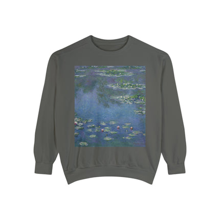 Water Lilies by Claude Monet Unisex Garment-Dyed Sweatshirt