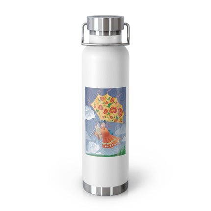 Flight of Blossoms Copper Vacuum Insulated Bottle, 22oz
