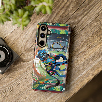 Cyber Panther's Hunt Phone Cases