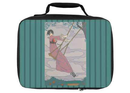 La balançoire by Georges Lepape Lunch Bag