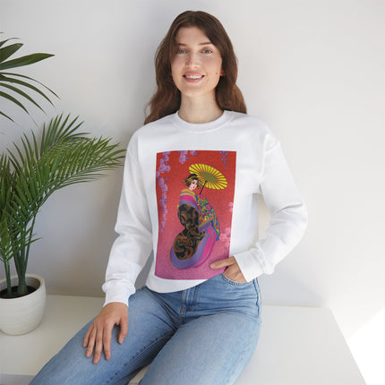 Enchanting Geisha Heavy Blend™ Crewneck Sweatshirt