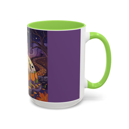 🎃🌙 The Pumpkin Moon Dress Colorful Mug – Whimsical Halloween Fashion