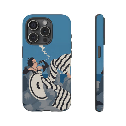 Art Deco Smoker Phone Case – Glamorous Lounging & Timeless Allure