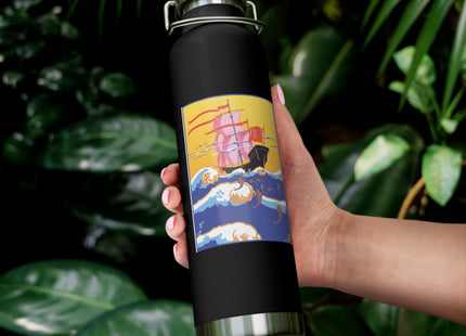 Golden Seas and Whimsical Dreams Copper Vacuum Insulated Bottle, 22oz