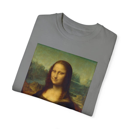 Mona Lisa by Leonardo da Vinci Unisex Garment-Dyed T-shirt