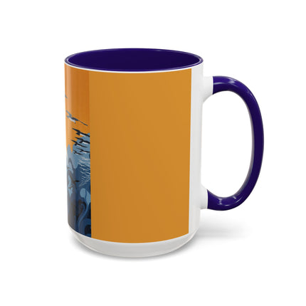 Falcon Mistress Colorful Mugs – Art Deco Majesty & Mythic Freedom