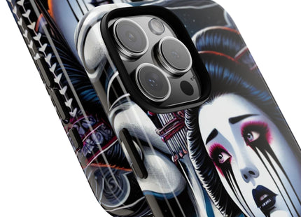 Geisha’s Black Ink Tears Phone Cases