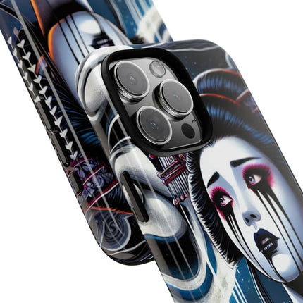 Geisha’s Black Ink Tears Phone Cases