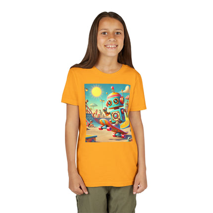 Skate Park Robot Youth Short Sleeve Tee