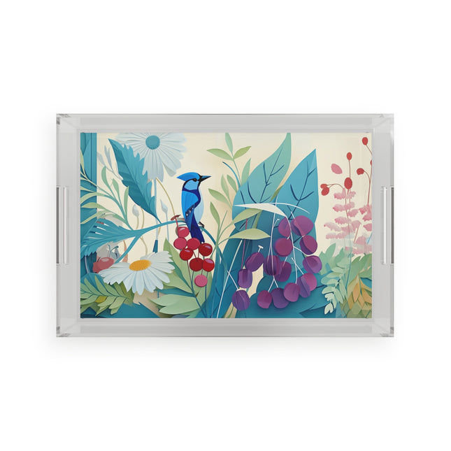 A Woodland Symphony Acrylic Serving Tray