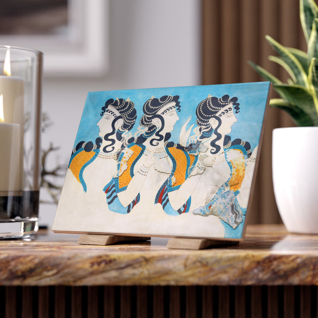 Reproduction of Ladies in Blue by Emile Gilliéron Ceramic Tile