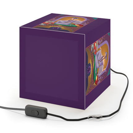 February & Amethyst Zodiac Light Cube Lamp