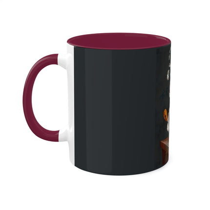 Floral Still Life by Johann Baptist Drechsler Colorful Mugs, 11oz