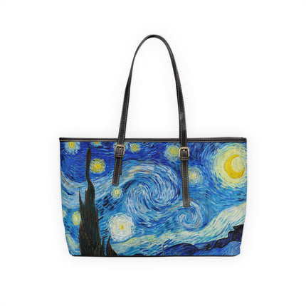 The Starry Night by Vincent Van Gogh PU Leather Shoulder Bag