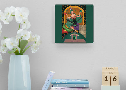 May & Emerald Zodiac Acrylic Wall Clock