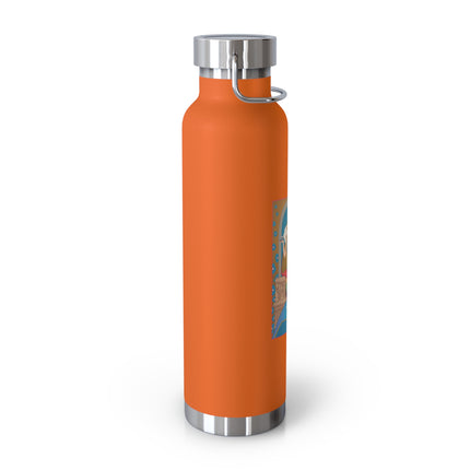 April & Diamond (from the Gem Series) by Sofia Chiostri Copper Vacuum Insulated Bottle, 22oz