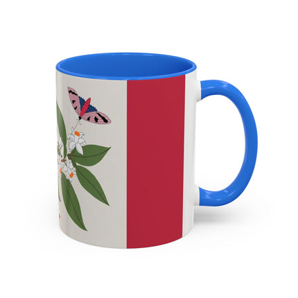 Blue Tit & Butterfly Colorful Mugs – Spring Harmony & Delicate Beauty