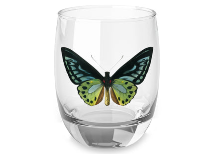 Green Birdwing by Charles Dessalines D' Orbigny Whiskey Glass