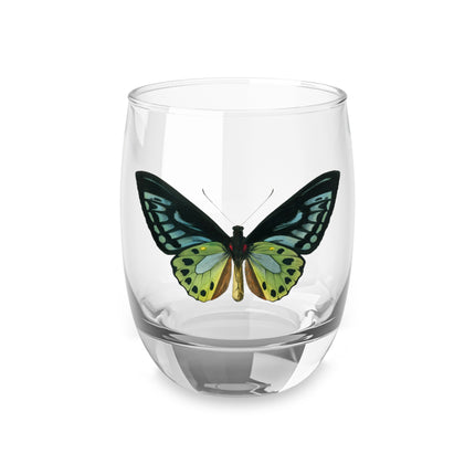 Green Birdwing by Charles Dessalines D' Orbigny Whiskey Glass