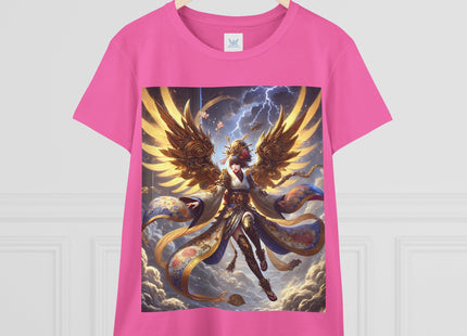 Valkyrie Descending Through Storm Women's Midweight Cotton Tee