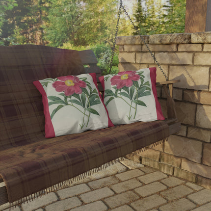 Choix des plus belles fleurs, Plate 075 by Pierre Joseph Redouté Outdoor Pillows