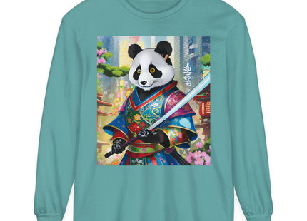 Cyberpunk Samurai Garment-dyed Long Sleeve T-Shirt