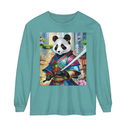 Cyberpunk Samurai Panda Long Sleeve T-Shirt