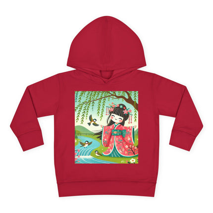 Sparrow Dance Geisha Fairy Toddler Pullover Fleece Hoodie