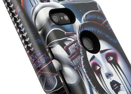 Geisha’s Black Ink Tears Phone Cases