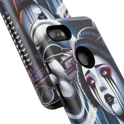 Geisha’s Black Ink Tears Phone Cases