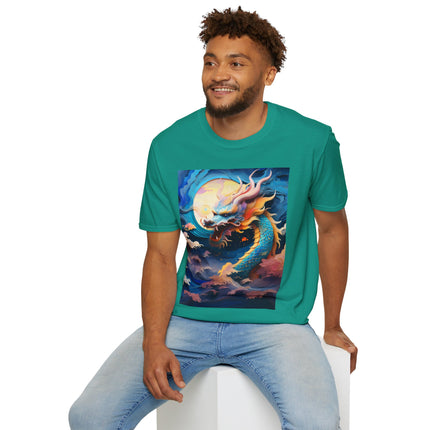 🐉⚡ Dragon of the Tempest Softstyle T-Shirt – Mythic Power & Elemental Majesty