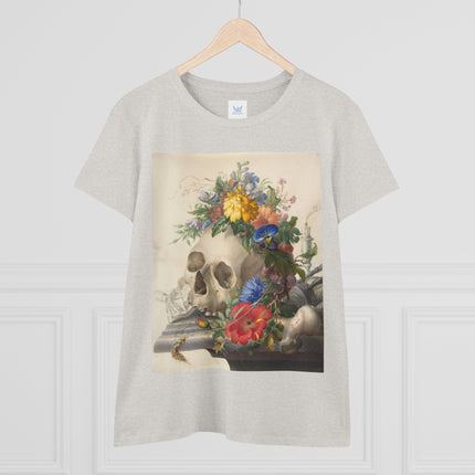 Vanitas Still Life by Herman Henstenburgh Women's Midweight Cotton Tee