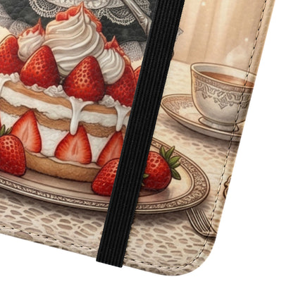 🍓🐱 The Patisserie Kitten Flip Case – Sweet Charm & Storybook Delight