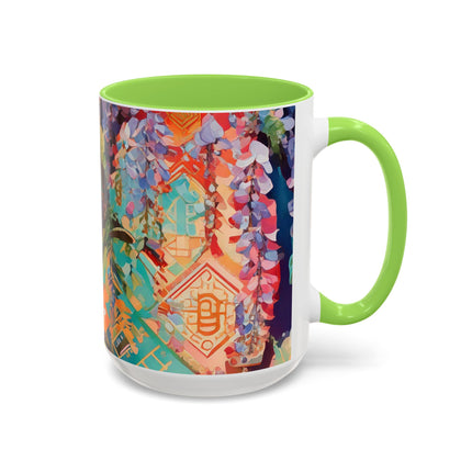 Golden Wisteria Symphony Colorful Mugs (11oz, 15oz)