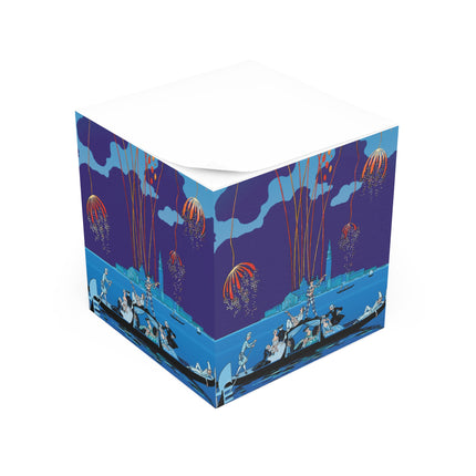 Fireworks in Venice by George Barbier Note Cube