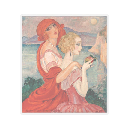 Sur la Route d'Anacapri by Gerda Wegener Kiss-Cut Stickers (4 Sizes)