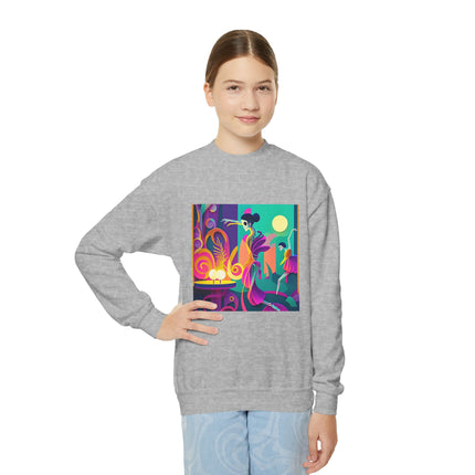 Dance of the Skeleton Ballerinas Youth Crewneck Sweatshirt