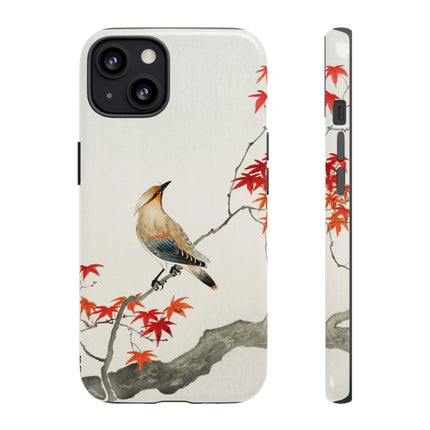 Japanese Bird on Maple by Ohara Koson Phone Cases